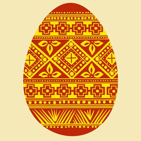 Easter decorative ornamental eggのイラスト素材