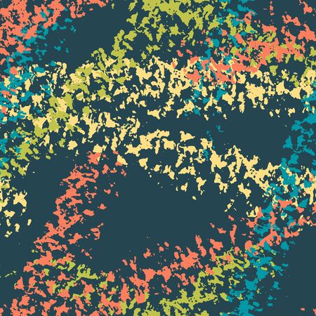 Abstract hand drawn sketched lines, vector seamless pattern. Color pencil line background.のイラスト素材