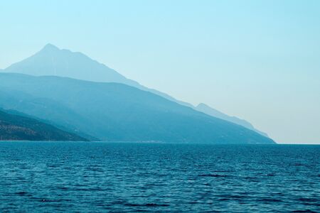 Athos mountainの写真素材