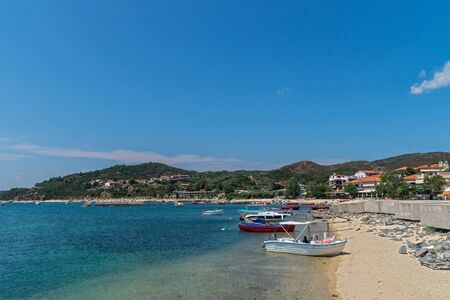 coast near Ouranopolisの写真素材