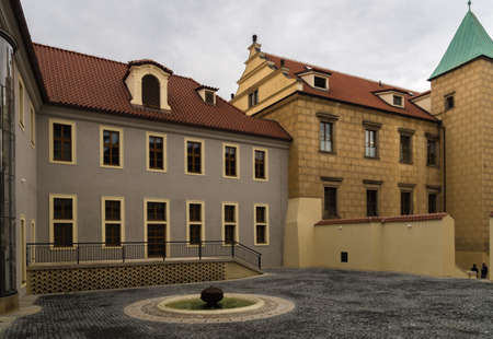 Prague Czech Republic  Courtyard of Prague Castle.のeditorial素材