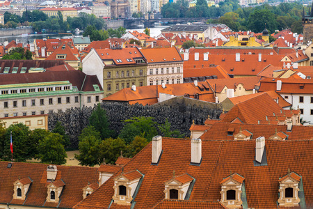 Prague cityscape from the walls of Prague Castle Pragueのeditorial素材