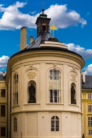 Courtyard Of Prague Castle of the Czech Republic.のeditorial素材