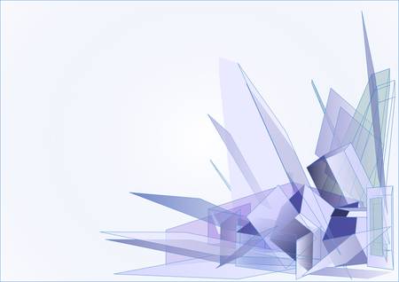 The illustration with ice rocksのイラスト素材