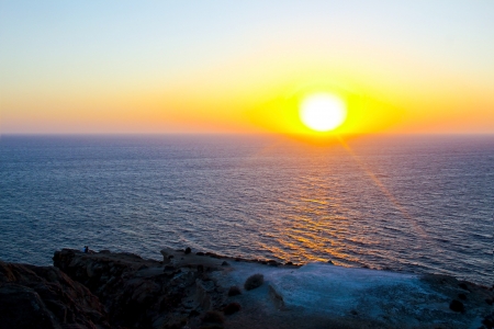 Santorini's sunsetの写真素材