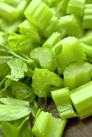 Sliced celeryの写真素材