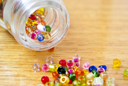 Colorful beadsの写真素材