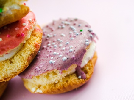 Set of retro-looking cupcakesの素材