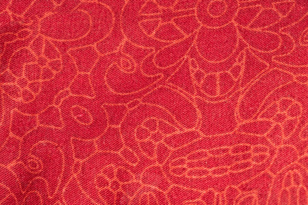 red color background or texture fabrics selective focus