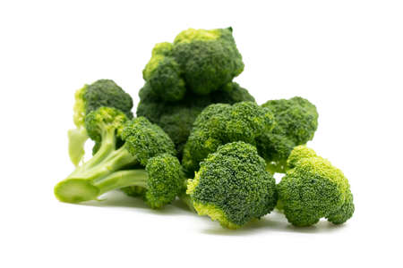 fresh Broccoli isolated on white background,の写真素材
