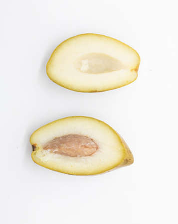 olive slices isolated on white background, its a raw product of olive oil,