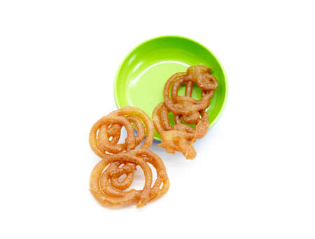 Jalebi or Jilbi or imarati, selective focus