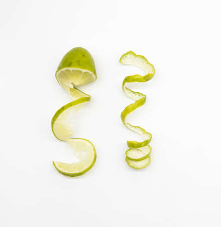 Lemon slice design isolated on white background