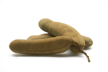 Tamarind isolated on a white background.の写真素材