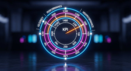 3D rendering of speedometer with arrow. 3D rendering.の素材