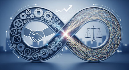 Concept of cooperation and partnership. 3d rendering toned imageの素材