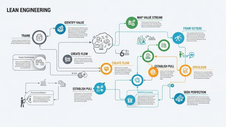 LEARNING AND DEVELOPMENT Infographic Design Template. Vector illustrationの素材