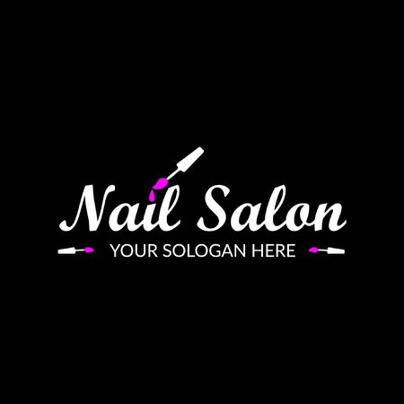 Nail salon  Template designのイラスト素材
