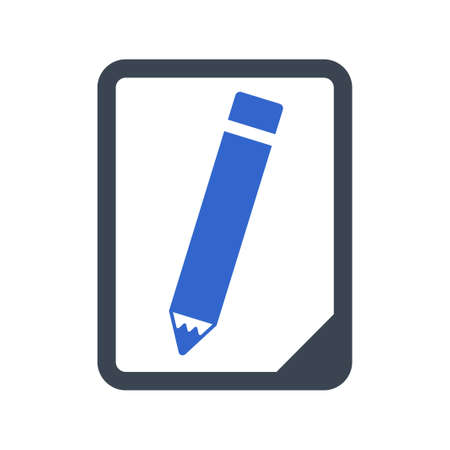 Write a Note Icon, vector imageのイラスト素材