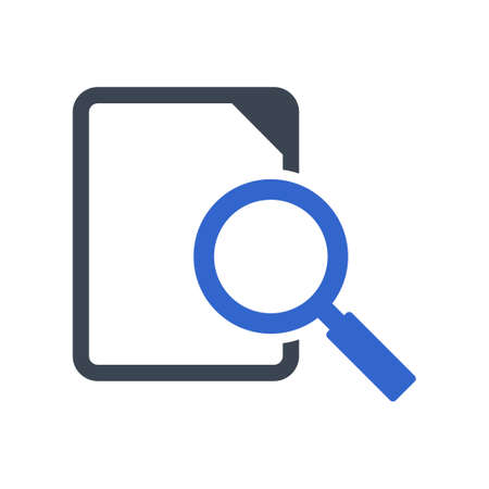 File searching icon, vector imageのイラスト素材
