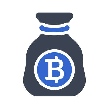 Bitcoin Investment Iconのイラスト素材