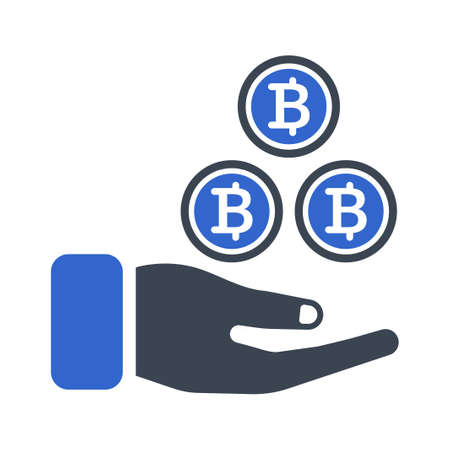 Bitcoin Profit Iconのイラスト素材