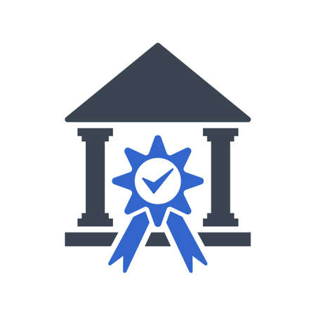 Home loan approve icon, vector imageのイラスト素材