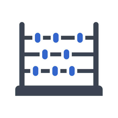 Abacus, education icon, vector imageのイラスト素材