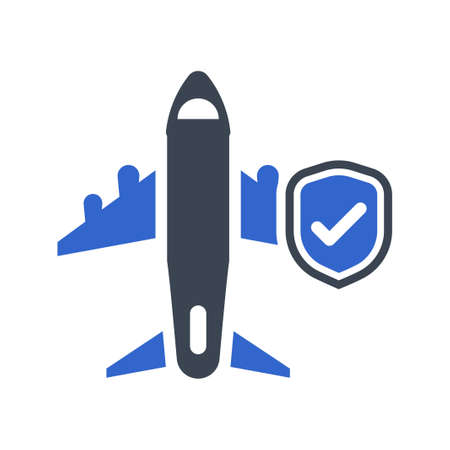 Airplane Insurance iconのイラスト素材
