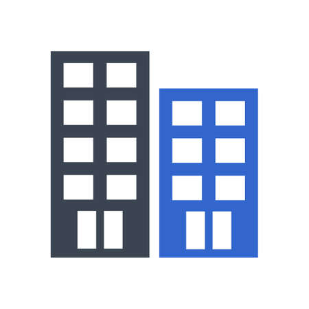 Building, Apartment Icon, vector imageのイラスト素材
