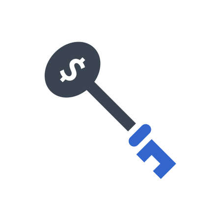 Key to success icon, vector imageのイラスト素材