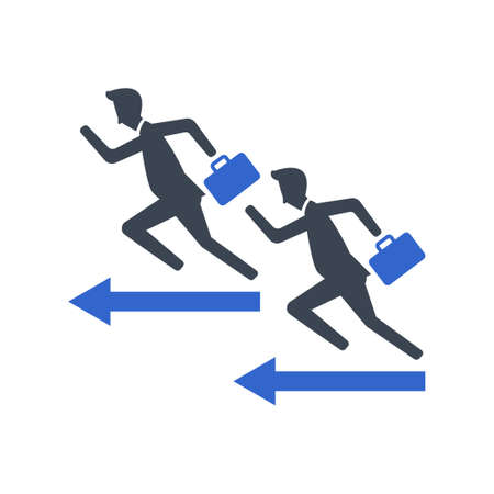 Business competition Icon, vector imageのイラスト素材