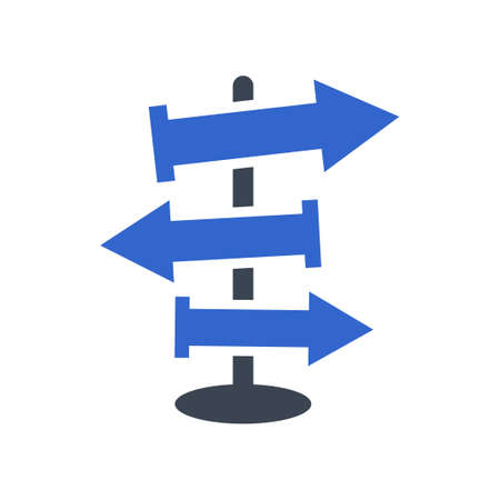 Direction, Way icon, vector imageのイラスト素材