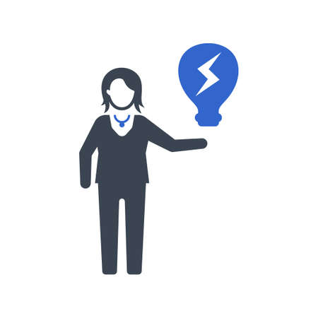 Creative idea icon, vector imageのイラスト素材