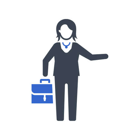 Office going icon, vector imageのイラスト素材