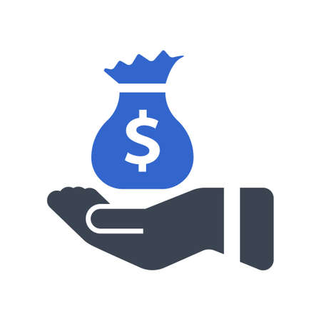 Money investment icon, vector imageのイラスト素材
