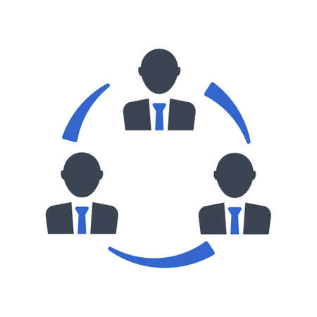 Teamwork communication icon, vector imageのイラスト素材
