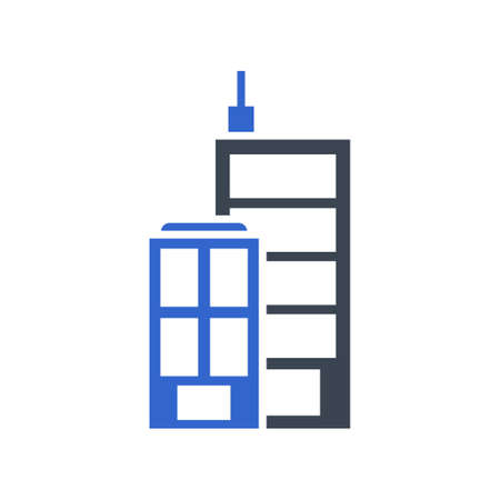 Building, Office icon, vector imageのイラスト素材