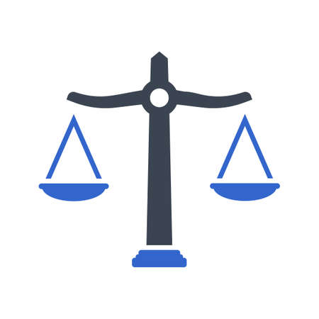 Balance, scale icon, vector imageのイラスト素材
