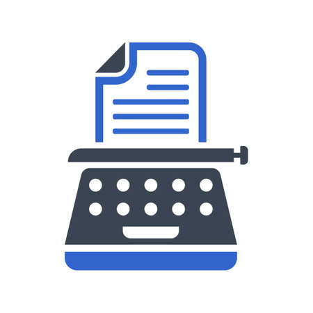 Typewriter icon, vector imageのイラスト素材