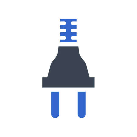 Electric plug socket iconのイラスト素材