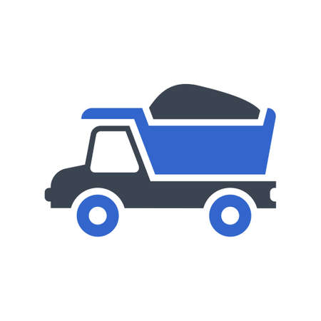 Dump Truck Iconのイラスト素材