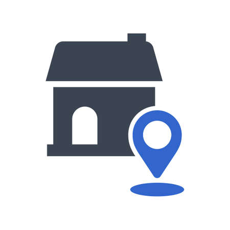 Home Location Icon, vector imageのイラスト素材