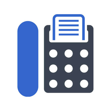 Fax Machine icon, vector imageのイラスト素材