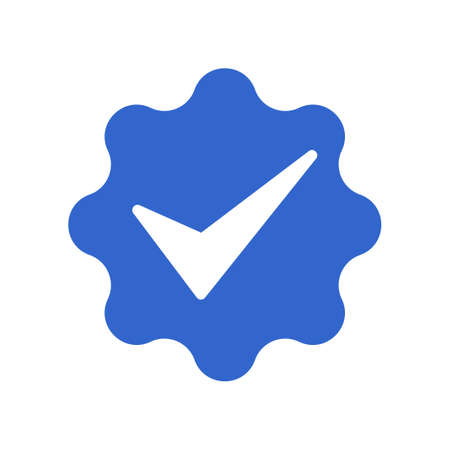 Approved tag icon, vector imageのイラスト素材