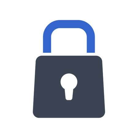 Security lock icon, vector imageのイラスト素材