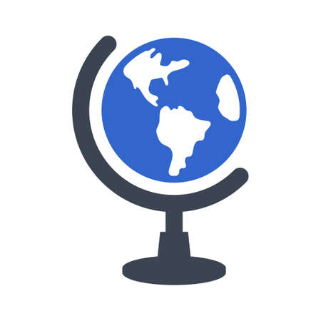 Earth map world iconのイラスト素材