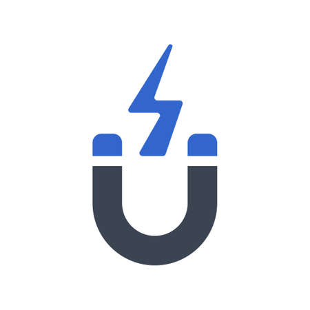 Magnetic attraction iconのイラスト素材