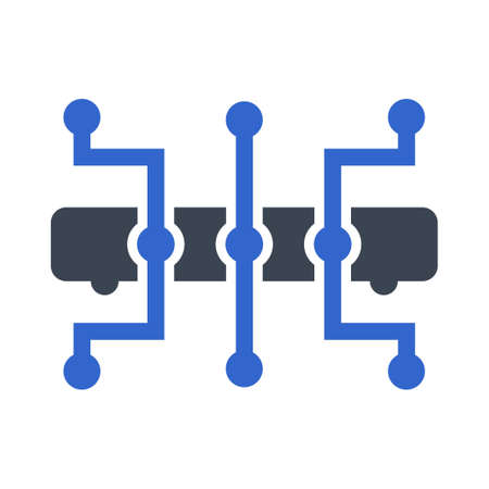 Network hub iconのイラスト素材