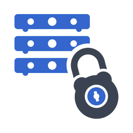 Server lock iconのイラスト素材